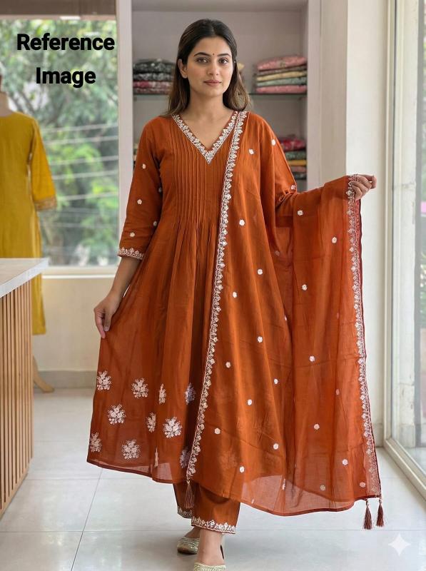 Krunique anarkali 3pcs wholesale designer wear kurti